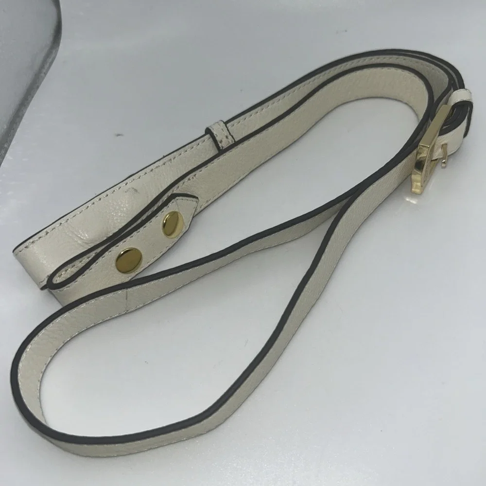 Aimee Kestenberg Replacement‎ Shoulder Strap White Cream Gold Buckle Handbag
